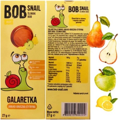BOB SNAIL JELLY GRUSZKA CYTRYNA 27g