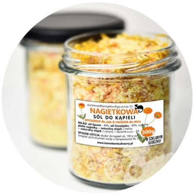 KAMELEON KULINARNY sól do kąpieli NAGIETKOWA 300g (słoik)