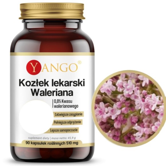 Yango KOZŁEK LEKARSKI WALERIANA wsparcie LĘK NERWICA SEN 90