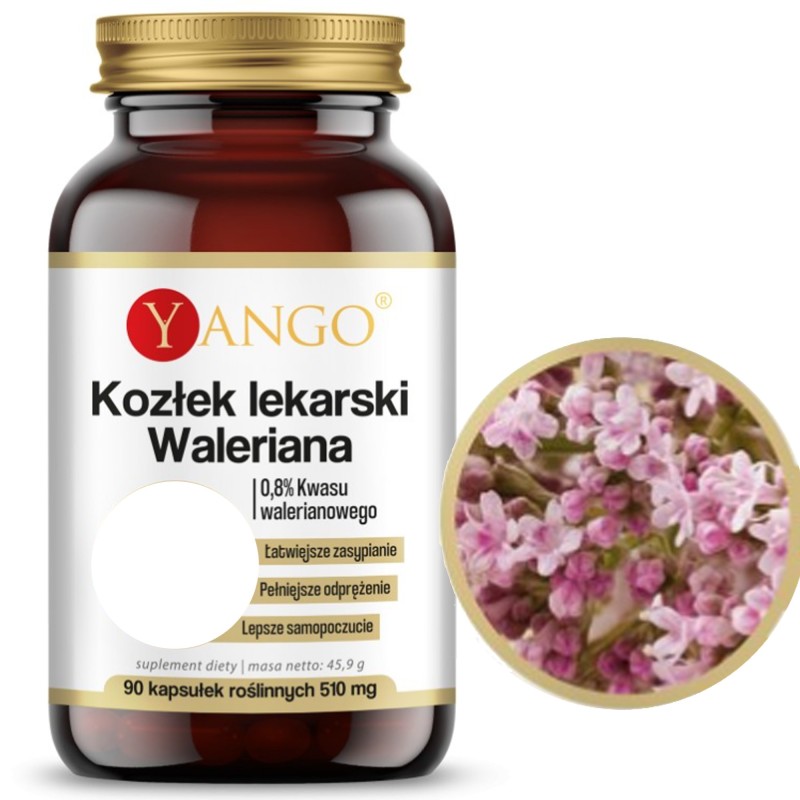 Yango KOZŁEK LEKARSKI WALERIANA wsparcie LĘK NERWICA SEN 90