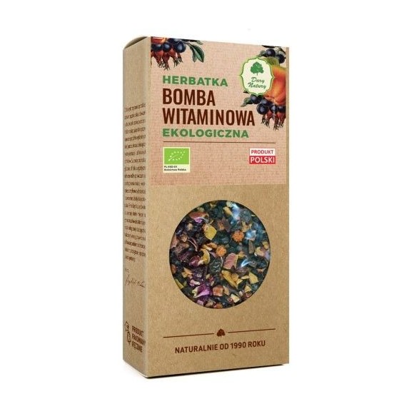 Dary Natury BOMBA WITAMINOWA herbatka EKO 100g malina róża