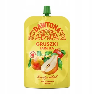 Dawtona MUS OWOCOWY GRUSZKI JABŁKO prosty skład bez dodatku
