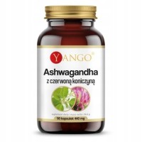 Yango ASHWAGANDHA Z CZERWONĄ KONICZYNĄ 90kaps wsparcie