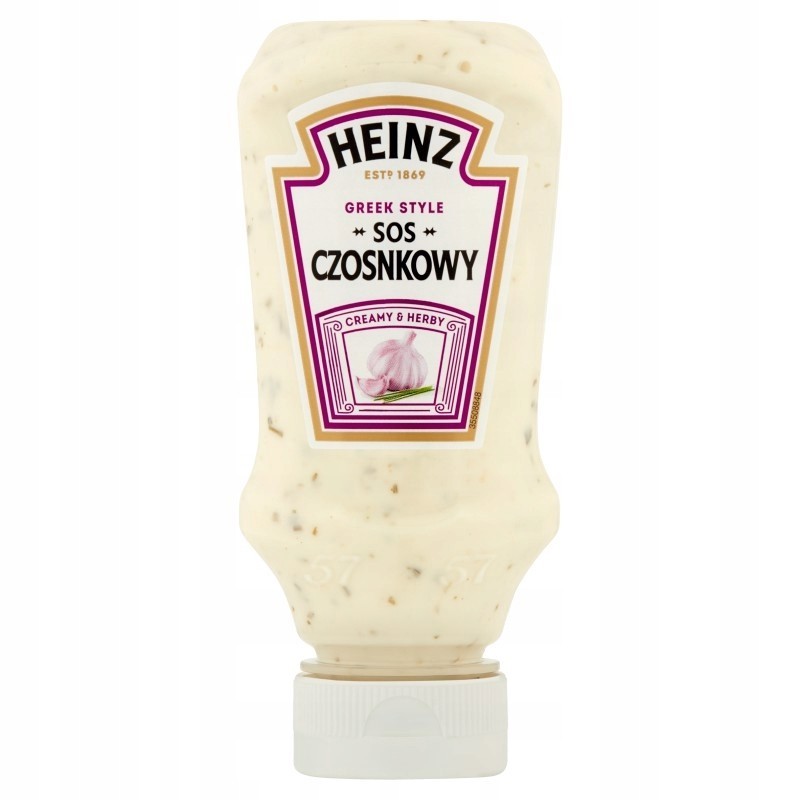HEINZ SOS CZOSNKOWY Greek style 220ml DO MIĘS ZAPIEKANEK