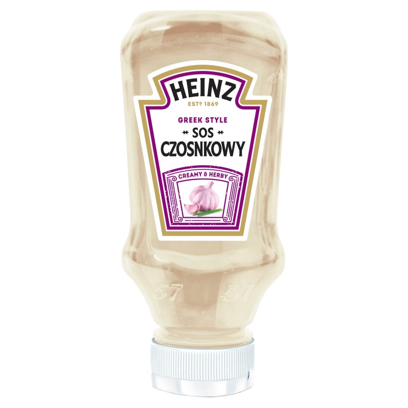 HEINZ SOS CZOSNKOWY Greek style 220ml DO MIĘS ZAPIEKANEK