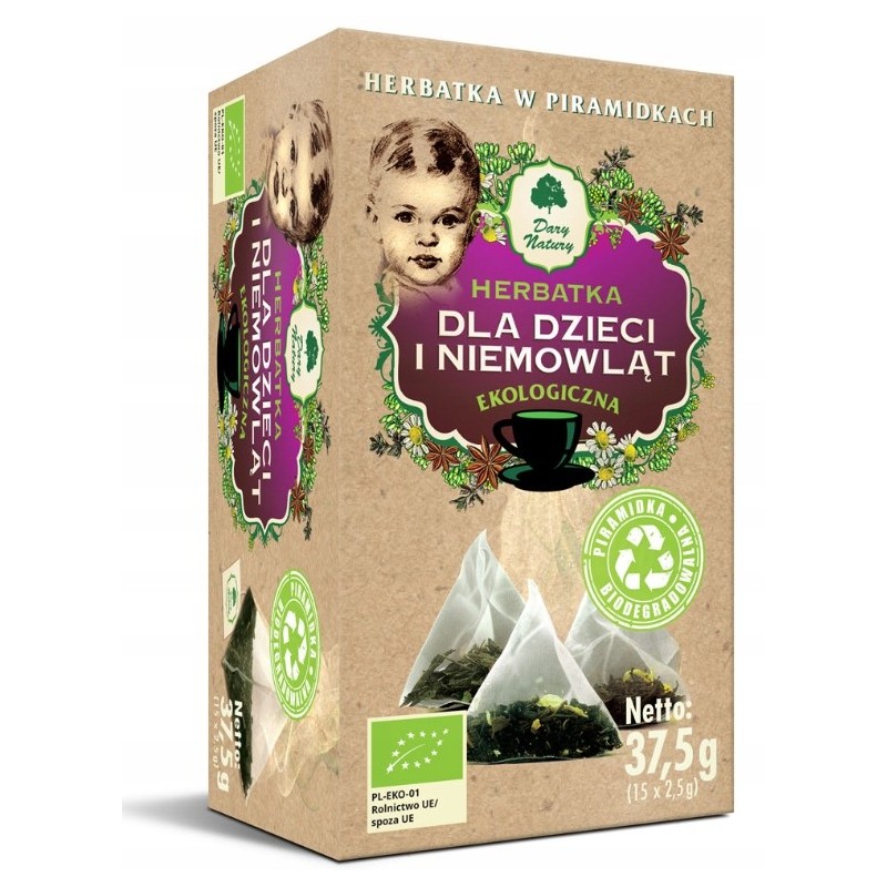 Dary Natury HERBATKA DLA DZIECI I NIEMOWLĄT eko 37G