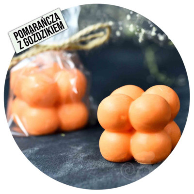 MYDŁO handmade BĄBELKI POMARAŃCZA + GOŹDZIK 45g