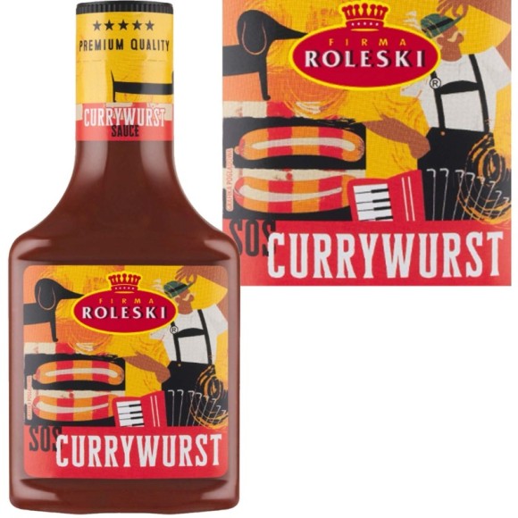 Roleski SOS Curry Wurst  SOS POMIDOROWY Z CURRY 360g