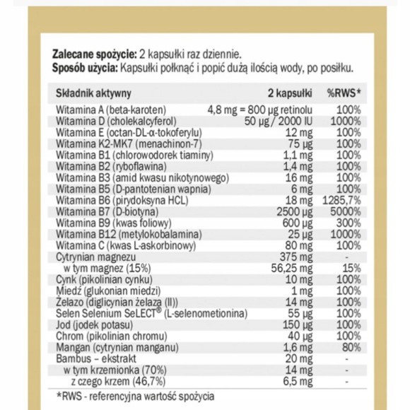 Yango MULTIWITAMINA DLA KOBIET witaminy minerały na 3