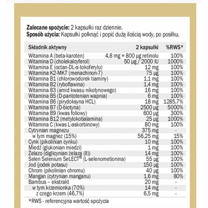 Yango MULTIWITAMINA DLA KOBIET witaminy minerały na 3