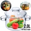 GARNEK SZKLANY Z POKRYWKĄ GOURMET 2l SIMAX szkło