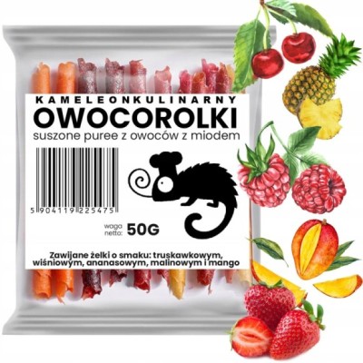 KAMELEON KULINARNY ROLLSY OWOCOWE OWOCOROLKI ROLKI mix 5