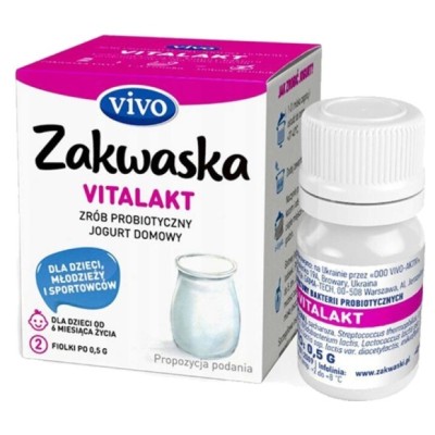 Jogurt domowy VIVO ZAKWASKA VITALAKT kultury jogurtowe 1