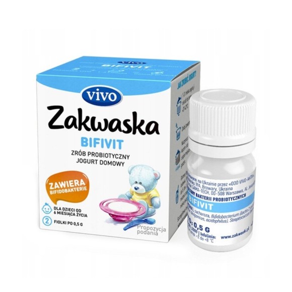 Zakwaska Zakwaski Vivo KULTURY BAKTERII do jogurtu