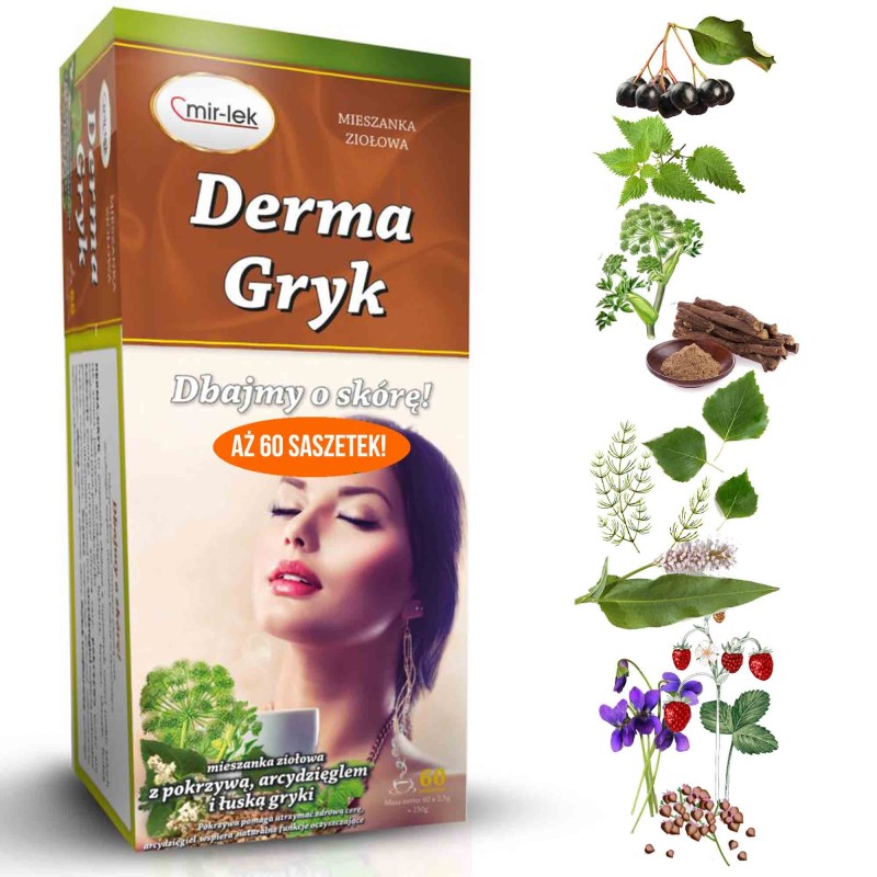 MIR-LEK DERMA GRYK wsparcie ZDROWA SKÓRA fiołek skrzyp
