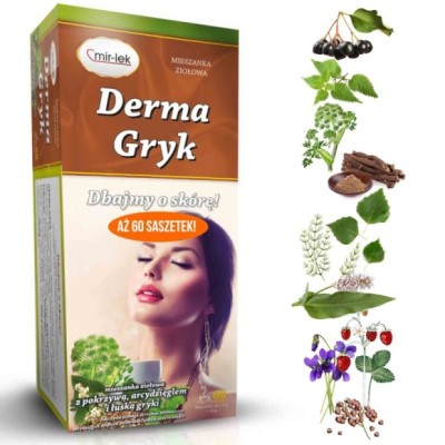 MIR-LEK DERMA GRYK wsparcie ZDROWA SKÓRA fiołek skrzyp