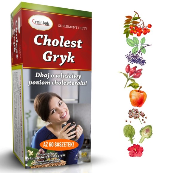 MIR-LEK CHOLEST GRYK wsparcie PRAWIDŁOWY CHOLESTEROL