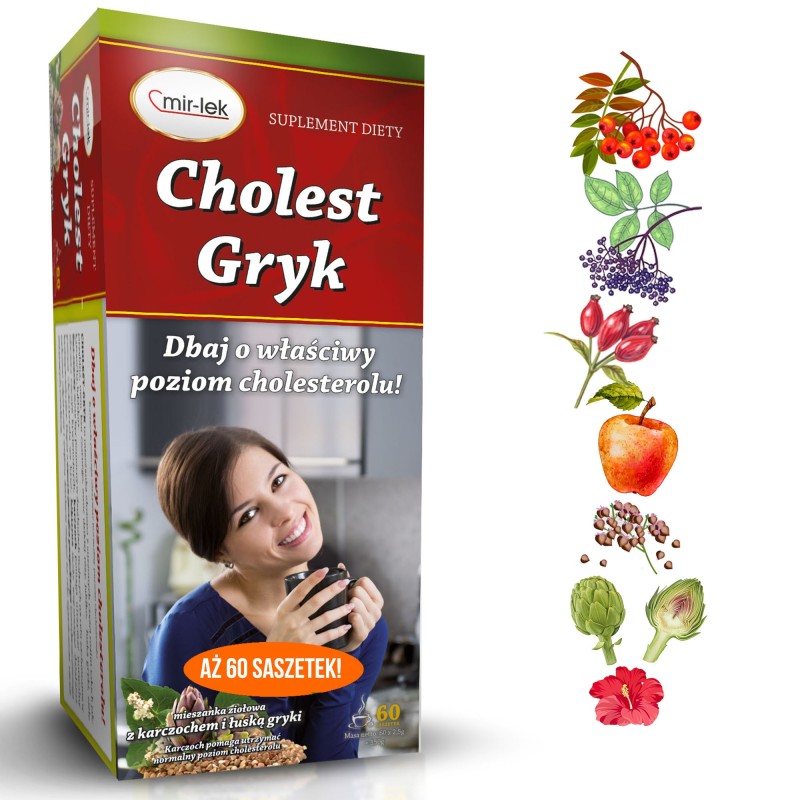 MIR-LEK CHOLEST GRYK wsparcie PRAWIDŁOWY CHOLESTEROL