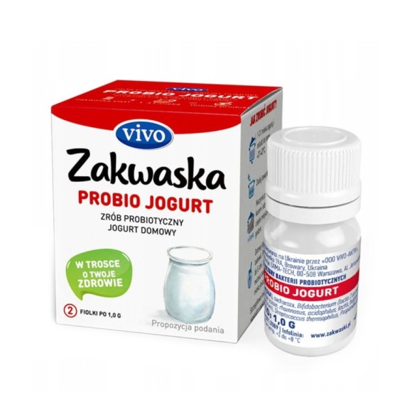 Zakwaska Zakwaski Vivo KULTURY BAKTERII do jogurtu