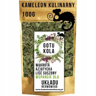 GOTU KOLA WĄKROTKA AZJATYCKA ziele 100g / ZIOŁA od KAMELEON