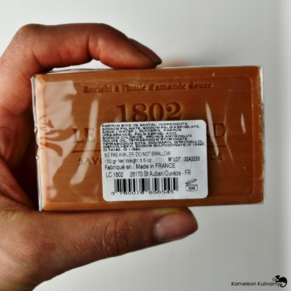 MYDŁO MARSYLSKIE francuskie DRZEWO SANDAŁOWE 100G Le Chatelard 1802 MYDŁO MARSYLSKIE francuskie DRZEWO SANDAŁOWE 100G Le Chatelard 1802