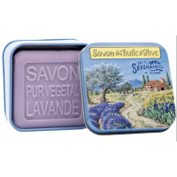 MYDŁO marsylskie FRANCUSKIE PERFUMOWANE LAWENDOWE Lawenda W PUSZCE 100g