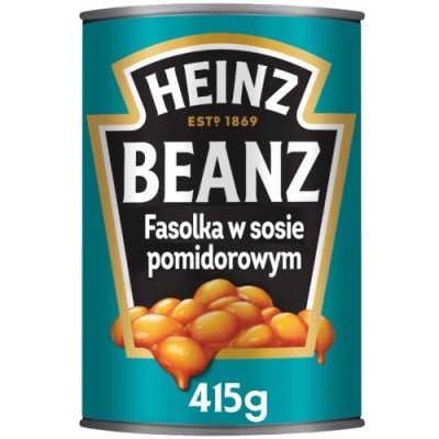 HEINZ BEANZ FASOLKA W SOSIE POMIDOROWYM puszka W PUSZCZE