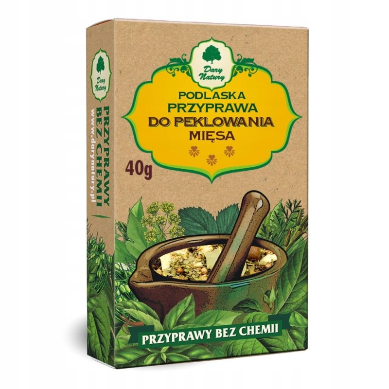 PODLASKA PRZYPRAWA DO PEKLOWANIA MIĘSA 40g Przyprawy Bez