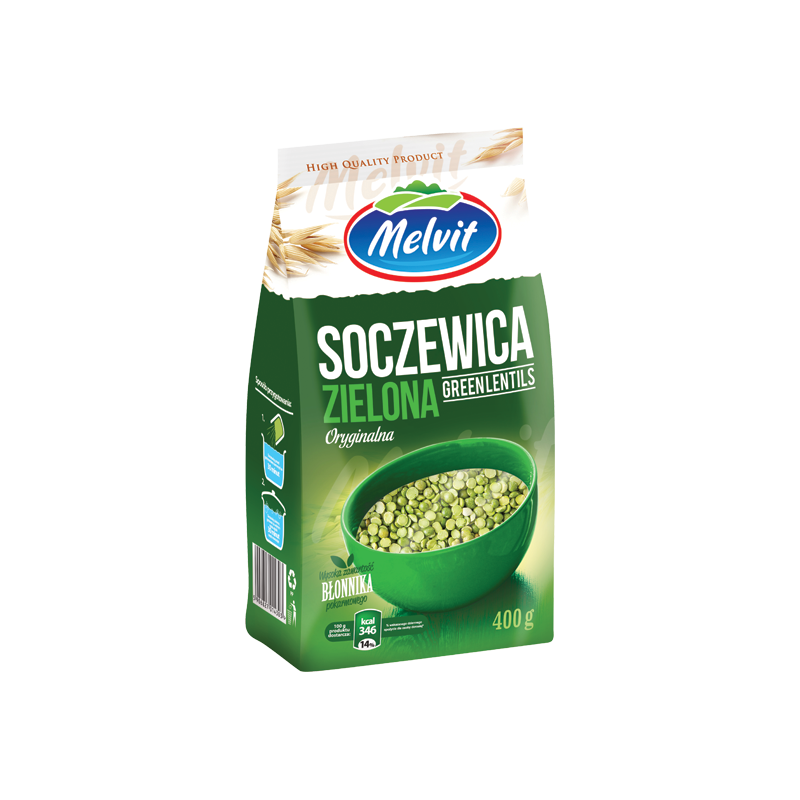 Melvit SOCZEWICA ZIELONA 0,4KG źródło: białko żelazo magnez