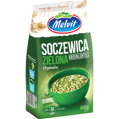 Melvit SOCZEWICA ZIELONA 0,4KG źródło: białko żelazo magnez