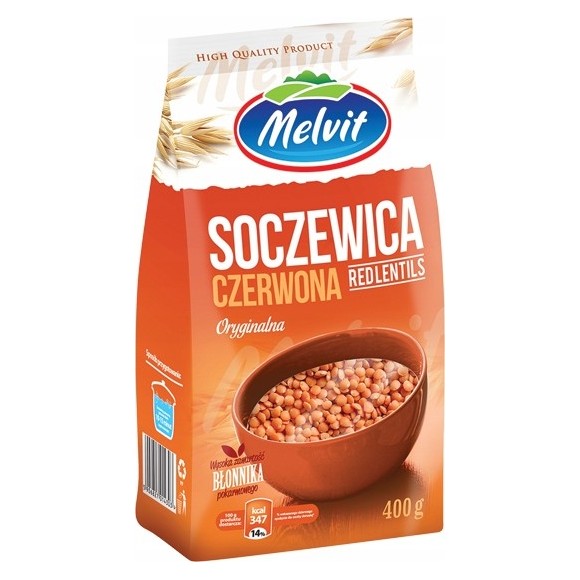 Melvit SOCZEWICA CZERWONA 0,4KG źródło: potas żelazo