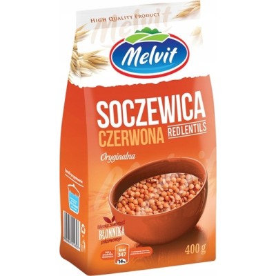 Melvit SOCZEWICA CZERWONA 0,4KG źródło: potas żelazo