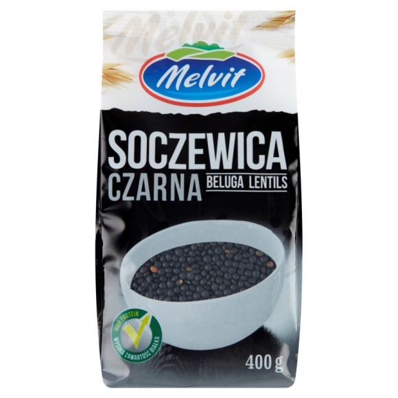 Melvit SOCZEWICA CZARNA BELUGA 0,4kg bardzo zdrowa wysoka