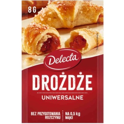 DELECTA DROŻDŻE INSTANT SUSZONE 8g 1szt.