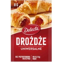 DELECTA DROŻDŻE INSTANT SUSZONE 8g 1szt.
