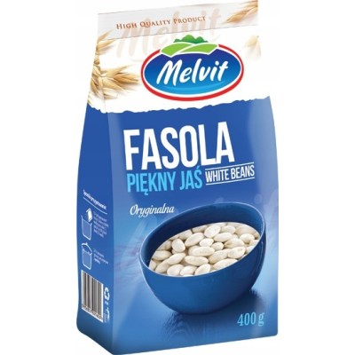 Melvit FASOLA PIĘKNY JAŚ 0,4KG wysoka zawartość białka i