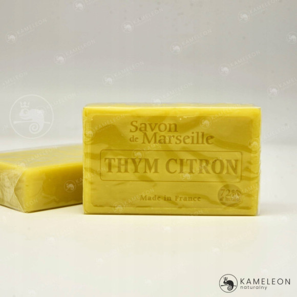 MYDŁO MARSYLSKIE MACIERZANKA CYTRYNOWA 72% 100g Le Chatelard 1802 MYDŁO MARSYLSKIE MACIERZANKA CYTRYNOWA 72% 100g Le Chatelard 1802