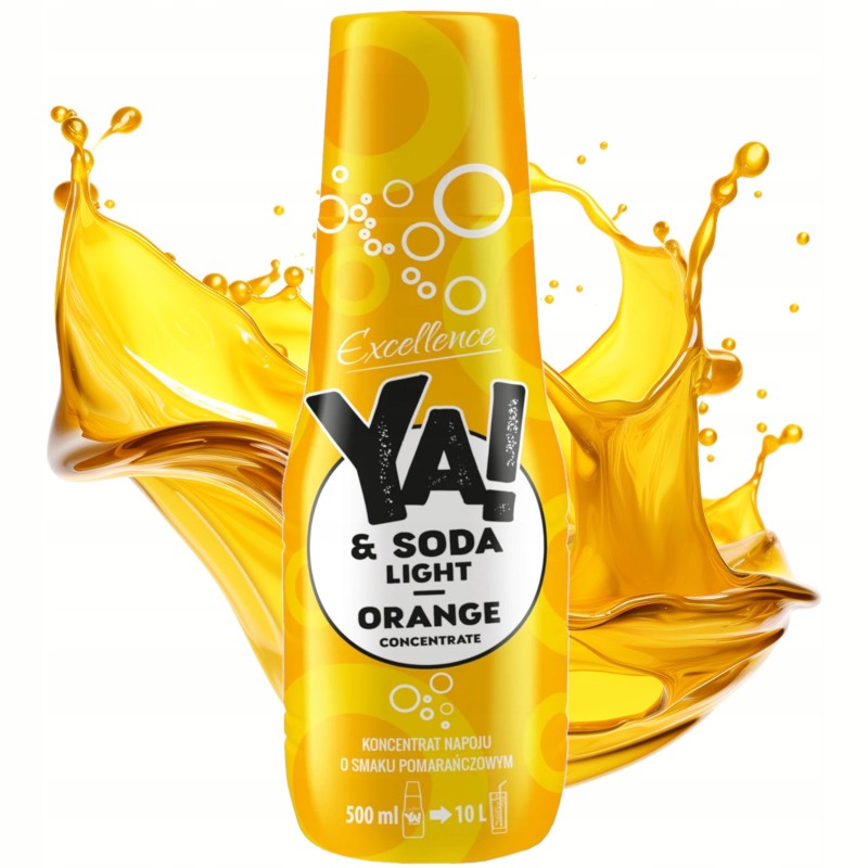 YA! KONCENTRAT SODA STREAM LIGHT ZERO  POMARAŃCZA 500ml