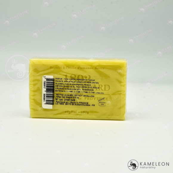 MYDŁO MARSYLSKIE MACIERZANKA CYTRYNOWA 72% 100g Le Chatelard 1802 MYDŁO MARSYLSKIE MACIERZANKA CYTRYNOWA 72% 100g Le Chatelard 1802