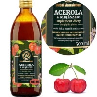 HERBAL SOK z ACEROLI Z MIĄŻSZEM 500ml wsparcie ODPORNOŚĆ
