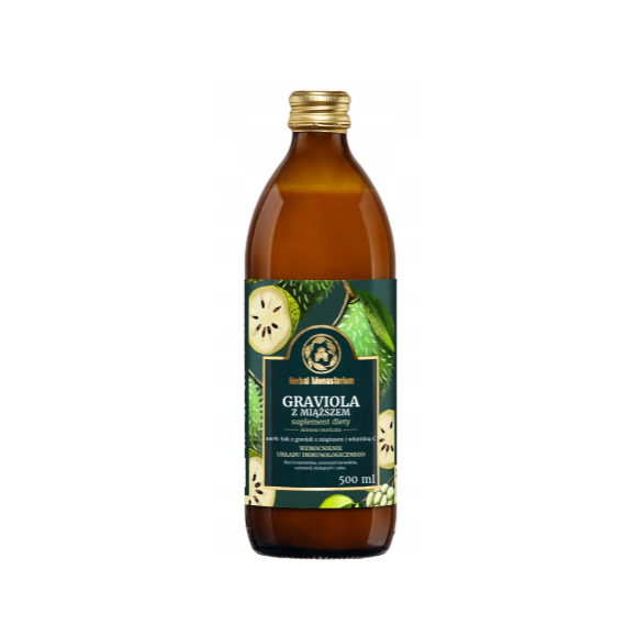 HERBAL SOK z GRAVIOLI Graviola 500ml 0,5L wsparcie