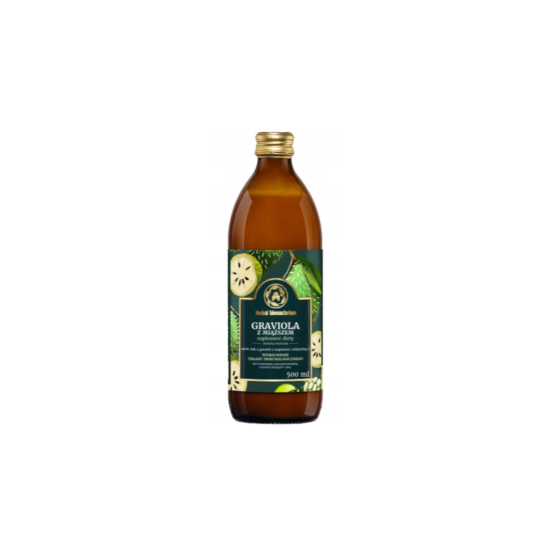 HERBAL SOK z GRAVIOLI Graviola 500ml 0,5L wsparcie
