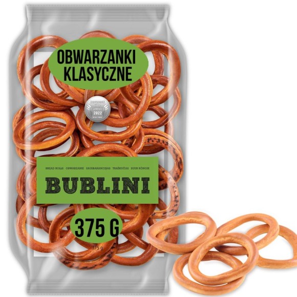 BUBLINI OBWARZANKI KLASYCZNE 375G BUBLINI ręcznie robione