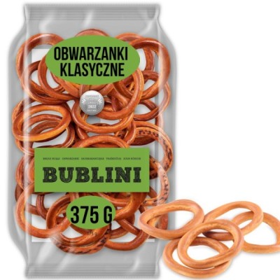 BUBLINI OBWARZANKI KLASYCZNE 375G BUBLINI ręcznie robione