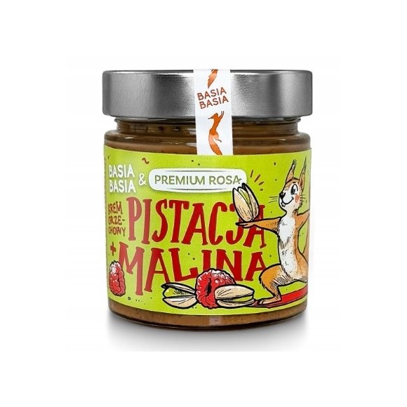 BASIA BASIA KREM ORZECHOWY PISTACJA MALINA 195g bez cukru