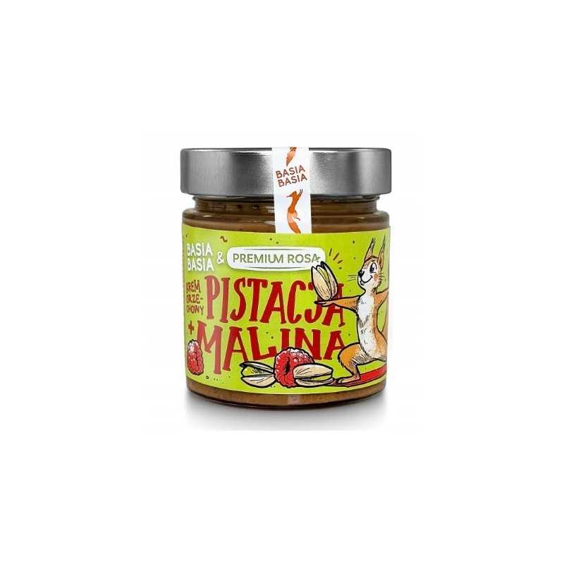 BASIA BASIA KREM ORZECHOWY PISTACJA MALINA 195g bez cukru