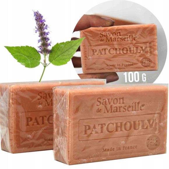 MYDŁO MARSYLSKIE PACZULI PACZULA 72% kostka 100g Le CHatelard 1802 MYDŁO MARSYLSKIE PACZULI PACZULA 72% kostka 100g Le CHatelard 1802