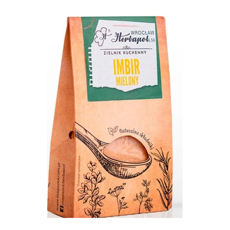 HERBAPOL IMBIR MIELONY suszone mielone kłącze imbiru 60g