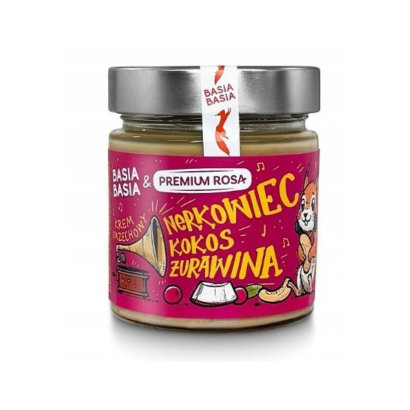 BASIA BASIA KREM ORZECHOWY NERKOWIEC KOKOS ŻURAWINA 195g