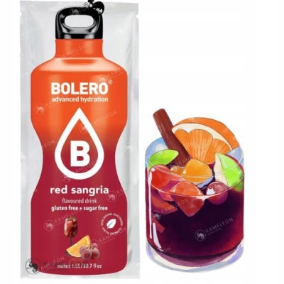 BOLERO DRINK NAPÓJ w proszku RED SANGRIA stewia 9g